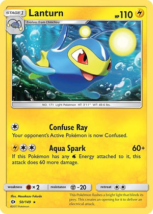 Pokemon TCG - SM Base Set - Lanturn - 50/149