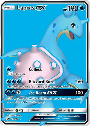 Pokemon TCG - SM Base Set - Lapras GX - 139/149 - Holofoil