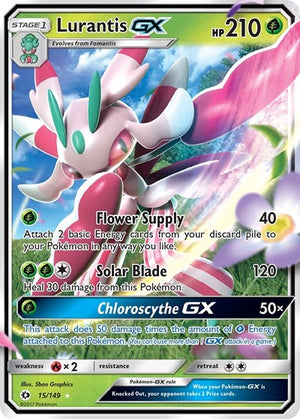 Pokemon TCG - SM Base Set - Lurantis GX - 15/149 - Holofoil