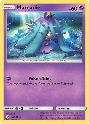 Pokemon TCG - SM Base Set - Mareanie - 62/149