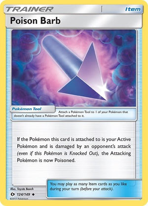 Pokemon TCG - SM Base Set - Poison Barb - 124/149