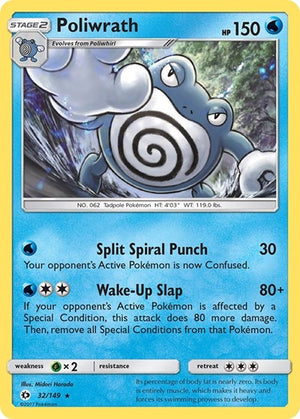 Pokemon TCG - SM Base Set - Poliwrath - 32/149 - Holofoil