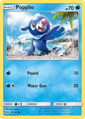 Pokemon TCG - SM Base Set - Popplio - 39/149
