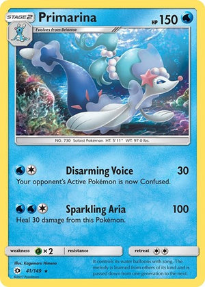 Pokemon TCG - SM Base Set - Primarina - 41/149
