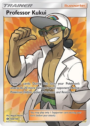 Pokemon TCG - SM Base Set - Professor Kukui - 148/149 - Holofoil