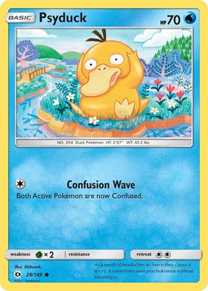 Pokemon TCG - SM Base Set - Psyduck - 28/149 - Reverse Holofoil