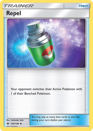 Pokemon TCG - SM Base Set - Repel - 130/149 - Reverse Holofoil