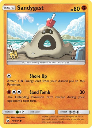 Pokemon TCG - SM Base Set - Sandygast - 74/149 - Reverse Holofoil