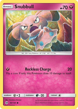 Pokemon TCG - SM Base Set - Snubbull - 90/149