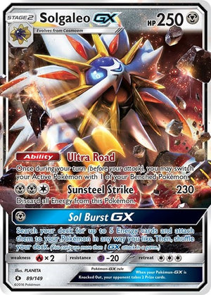 Pokemon TCG - SM Base Set - Solgaleo GX - 89/149 - Holofoil