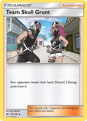 Pokemon TCG - SM Base Set - Team Skull Grunt - 133/149 - Reverse Holofoil