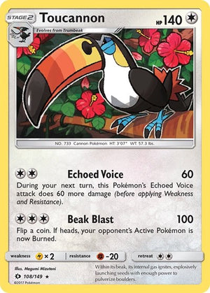 Pokemon TCG - SM Base Set - Toucannon - 108/149