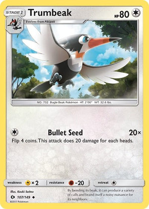 Pokemon TCG - SM Base Set - Trumbeak - 107/149