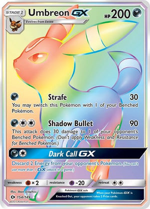 Pokemon TCG - SM Base Set - Umbreon GX - 154/149 - Holofoil