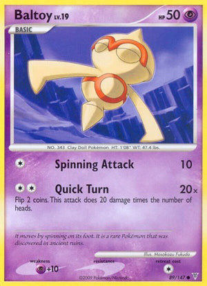 Pokemon TCG - Supreme Victors - Baltoy - 89 - Reverse Holofoil