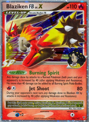 Pokemon TCG - Supreme Victors - Blaziken FB Lv.X - 142 - Holofoil