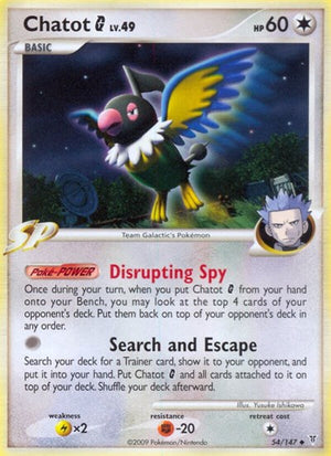Pokemon TCG - Supreme Victors - Chatot G - 54