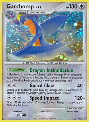 Pokemon TCG - Supreme Victors - Garchomp - 5 - Reverse Holofoil