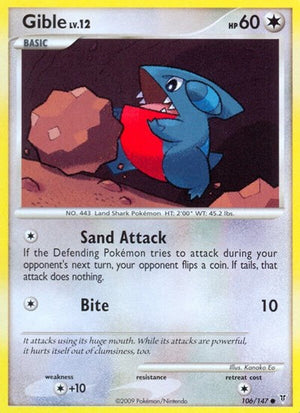 Pokemon TCG - Supreme Victors - Gible - 106 - Reverse Holofoil