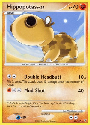Pokemon TCG - Supreme Victors - Hippopotas - 61