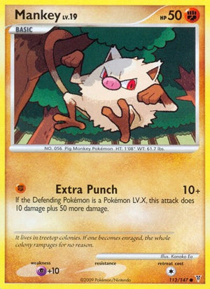 Pokemon TCG - Supreme Victors - Mankey - 112