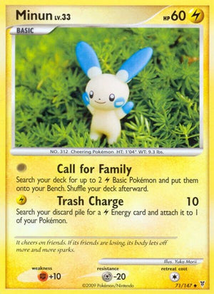 Pokemon TCG - Supreme Victors - Minun - 71 - Reverse Holofoil