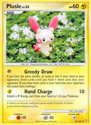 Pokemon TCG - Supreme Victors - Plusle - 76