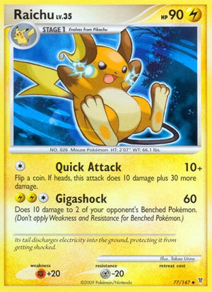 Pokemon TCG - Supreme Victors - Raichu - 77 - Reverse Holofoil