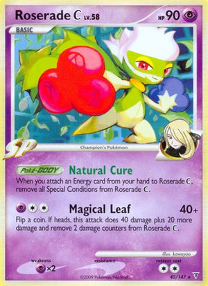 Pokemon TCG - Supreme Victors - Roserade C - 40 - Reverse Holofoil