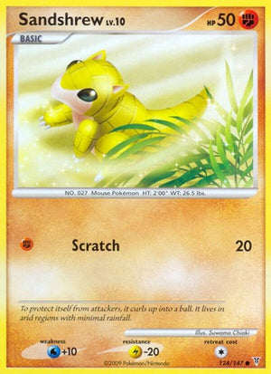 Pokemon TCG - Supreme Victors - Sandshrew - 124 - Reverse Holofoil