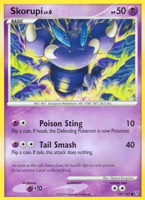 Pokemon TCG - Supreme Victors - Skorupi - 128 - Reverse Holofoil