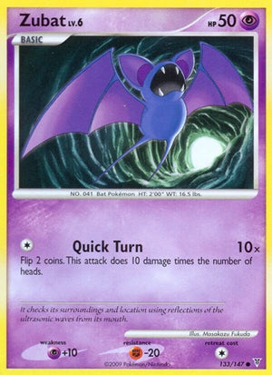 Pokemon TCG - Supreme Victors - Zubat - 133 - Reverse Holofoil