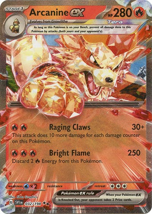 Pokemon TCG - SV01: Scarlet & Violet Base Set - Arcanine ex - 032/198 - Holofoil