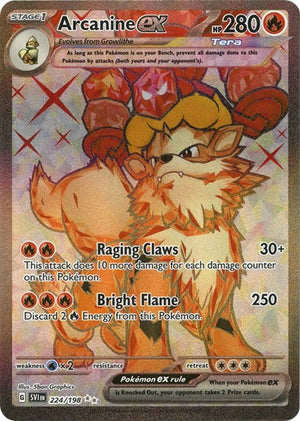 Pokemon TCG - SV01: Scarlet & Violet Base Set - Arcanine ex - 224/198 - Holofoil
