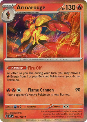 Pokemon TCG - SV01: Scarlet & Violet Base Set - Armarouge - 041/198 - Holofoil