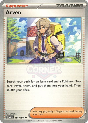 Pokemon TCG - SV01: Scarlet & Violet Base Set - Arven - 166/198 - Reverse Holofoil
