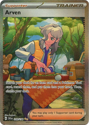 Pokemon TCG - SV01: Scarlet & Violet Base Set - Arven - 249/198 - Holofoil - Playset (4x)