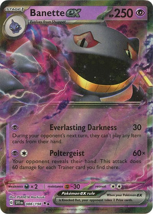 Pokemon TCG - SV01: Scarlet & Violet Base Set - Banette ex - 088/198 - Holofoil