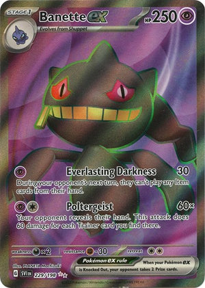 Pokemon TCG - SV01: Scarlet & Violet Base Set - Banette ex - 229/198 - Holofoil
