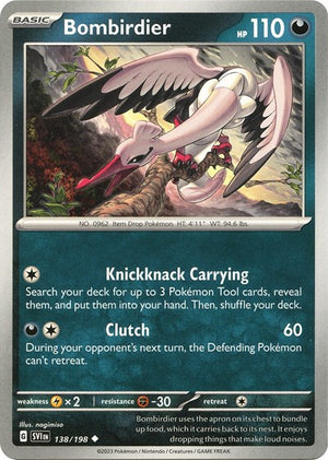 Pokemon TCG - SV01: Scarlet & Violet Base Set - Bombirdier - 138/198 - Reverse Holofoil