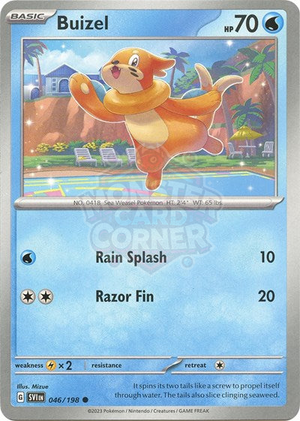 Pokemon TCG - SV01: Scarlet & Violet Base Set - Buizel - 046/198 - Reverse Holofoil