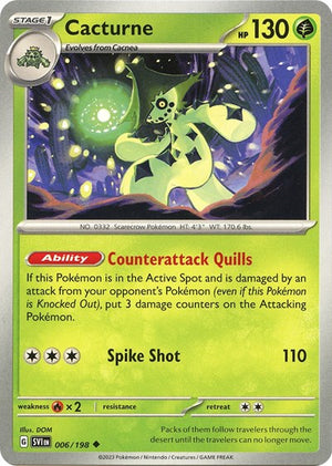 Pokemon TCG - SV01: Scarlet & Violet Base Set - Cacturne - 006/198