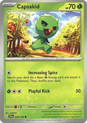 Pokemon TCG - SV01: Scarlet & Violet Base Set - Capsakid - 028/198