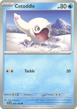 Pokemon TCG - SV01: Scarlet & Violet Base Set - Cetoddle - 058/198 - Reverse Holofoil