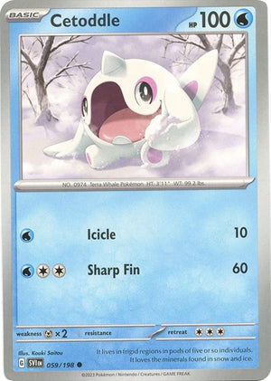 Pokemon TCG - SV01: Scarlet & Violet Base Set - Cetoddle - 059/198