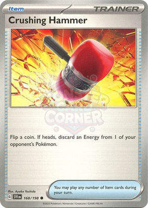 Pokemon TCG - SV01: Scarlet & Violet Base Set - Crushing Hammer - 168/198 - Reverse Holofoil