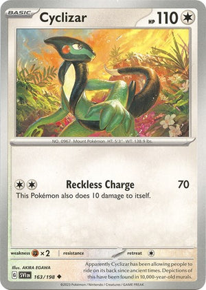 Pokemon TCG - SV01: Scarlet & Violet Base Set - Cyclizar - 163/198 - Reverse Holofoil