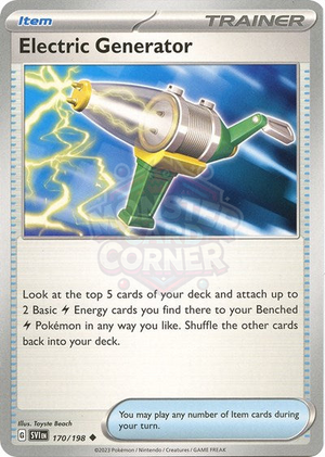 Pokemon TCG - SV01: Scarlet & Violet Base Set - Electric Generator - 170/198 - Reverse Holofoil