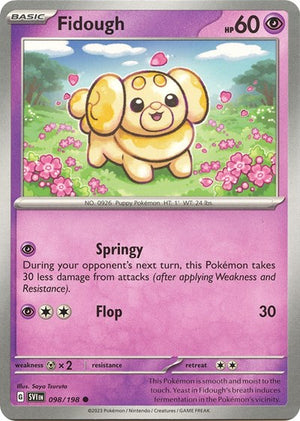 Pokemon TCG - SV01: Scarlet & Violet Base Set - Fidough - 098/198 - Reverse Holofoil
