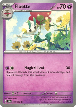 Pokemon TCG - SV01: Scarlet & Violet Base Set - Floette - 092/198 - Reverse Holofoil